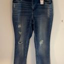 Lane Bryant NWT  High Rise Straight Distressed Jeans Size 16 Photo 8