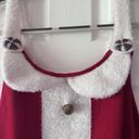 United States Sweaters Red Knit Santa Christmas Holiday Overalls Jumpsuit Sz L United States Sweater Photo 13