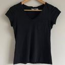 Max Studio Black V Neck Tee Photo 2