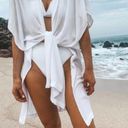 l*space L* Anita Cover Up in White Size Medium / Large Photo 2