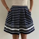Max Studio Dark Navy Mini Skirt Stripes Size Small Photo 0