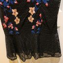 Guess Dress Black Lace with adjustable Straps and Embroidery on Front Photo 2