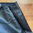 W By Worth  Black‎ Faux Leather Skirt, Sz 0 Photo 4