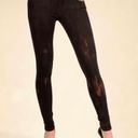 Tripp NYC  Paint It Black Skinny Jeans in Black/Orange Photo 2