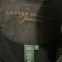 Krass&co Lauren Jeans  Western Quilted Denim Vest With Leather Trim Size Medium Photo 2