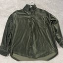 No Boundaries Dark Green Button Down Top Photo 0