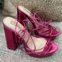 Nasty Gal Pink Platform Heels Photo 1