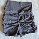 Meshki Charcoal Ruched Shorts Photo 3