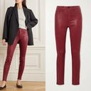 L'Agence  Marguerite coated high rise skinny jeans in Redstone size 25‎ Photo 1