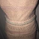 Speechless Pink Lace With Beaded Belt Dress Gown Photo 4