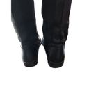 Ann Taylor  Loft black leather riding boot with stretch band in back. Pull on siz Photo 3