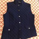 St. John’s Bay St John's Bay Quilted Vest Women's Puffer Snap Front Pockets Navy Blue Size XL Photo 4