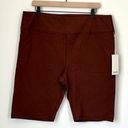 Mate the Label NWT  Chocolate Brown Organic Stretch Biker Short - Size 3X Photo 0