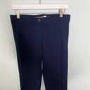 Betabrand Navy Straight Leg Elastic Waist Stretch Dress Pants Photo 3