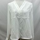 Nine West NWT  two pocket long sleeve blouse size medium Photo 0