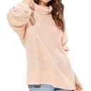 American Eagle  Outfitters Oversized Peach Mock Neck
Sweater(Size XS) Photo 0