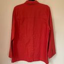 Moda Sun  NEW linen blend button up shirt jacket salmon colored women’s size L Photo 1