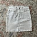 Lulus White Denim Skirt Photo 0