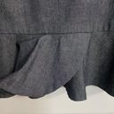 Banana Republic Grey Ruffle Hem Dress Photo 3