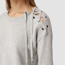 ALLSAINTS  Light Gray Revo Lace Jumper Pullover Sweater S Photo 1