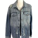 Rails  Knox Denim Trucker Jacket Women Size Large Vintage Wash Distressed Cotton Photo 10