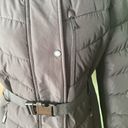 London Fog New women’s puffer belted hoodie jacket, Size S Photo 7