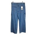 Cali 1850 NWT  Blue Wide-Leg Cargo Jeans High Rise Y2K streetwear sz 11 Photo 1