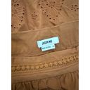 Jason Wu  Terra Cotta Orange Rust Eyelet Lined Tiered Skirt Size Medium Photo 4