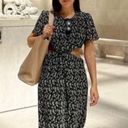 Who What Wear  Drew Plissé Cutout Twist Midi Dress, Disty Floral Size XS NWT $178 Photo 1