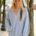 Blue Blush Blue Sweater Romper Photo 0