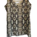 Socialite  Snake Print Scalloped Neckline Cami Blouse SZ M Photo 8