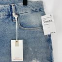 Good American New  Good Classic Distressed Straight Leg Jeans Indigo046 Photo 15