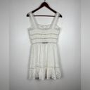 Storia  NWT White Lace Buttons Mini Babydoll Dress Women's Small Photo 5