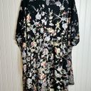 Gypsy  Love black floral short sleeve lightweight kimono size small Photo 5