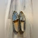 Donald Pliner  10 Leather Snakeskin Printed Slip on Loafers Photo 4