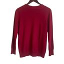 Coldwater Creek  Women Sweater V-Neck Wool Blend Long Sleeve Knit Pullover L Red Photo 2