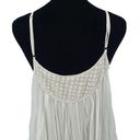 Angel Biba  Womens Scoop Neck Crochet Trim Slip Cami Dress White Size 8 Photo 4