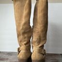 ALDO  platform tan suede knee high boots 90s 1990s y2k 2000s retro Photo 5