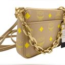 MCM New  Logo Chain Mini 2 Straps Crossbody Pouch Photo 5