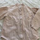 Mango NWT  denim jacket Woman’s Light Pink, size 4 Photo 1