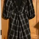 Free People Miss Molly Black White Plaid Mini Dress $128 EUC 0 Photo 4