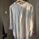 Marc by Marc Jacobs Marc New York white linen top with gold buttons size large Photo 3