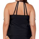 Raisin's  Curve Calina Solids Rosalie Tankini Swim Top Black Plus Size 18W NWT Photo 1