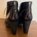 Tod's TOD’s Burgundy Patent Leather Oxford Heels Size 7 Photo 1