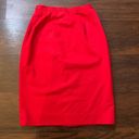 Pendleton  red midi wool pencil skirt size 8 Photo 1