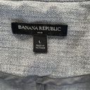 Banana Republic  Single Button Blazer Jacket Womens Gray Rayon Stretch Size Large Photo 2