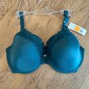 Natori  Refined Teal Contour Underwire Bra. NWT. 34DD. Photo 0