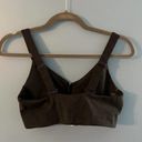 Girlfriend Collective  Front Zip Monroe Black Athletic Sports Bra Women's Size M Photo 2