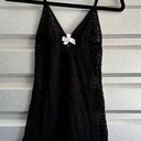 Victoria's Secret Victoria Secret Dress Womens Size S Lingerie Lace V-Neck Mini Black Coquette Y2K Photo 0