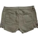 Mossimo Denim Y2k Mossimo embroidered lace distressed hem high rise shorts Photo 1